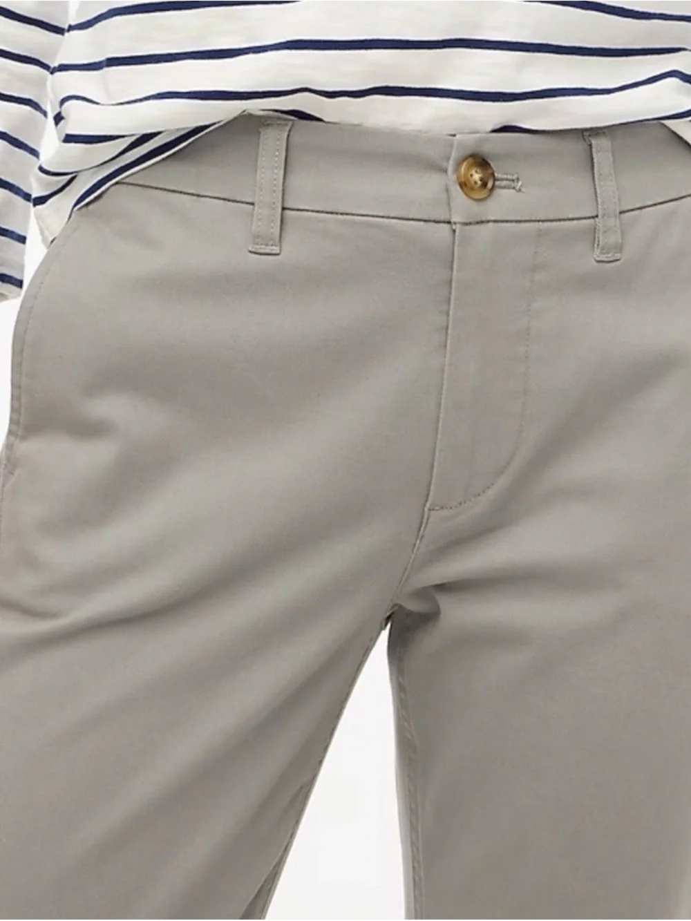 J. Crew Light Gray High-Rise Girlfriend Chino Size 14